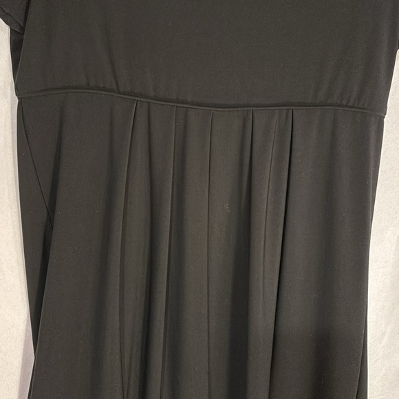 White House Black Market Black with white trim short sleeve dress Sz S - Picture 3 of 7
